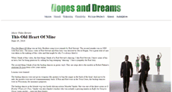 Desktop Screenshot of hopes-and-dreams.net